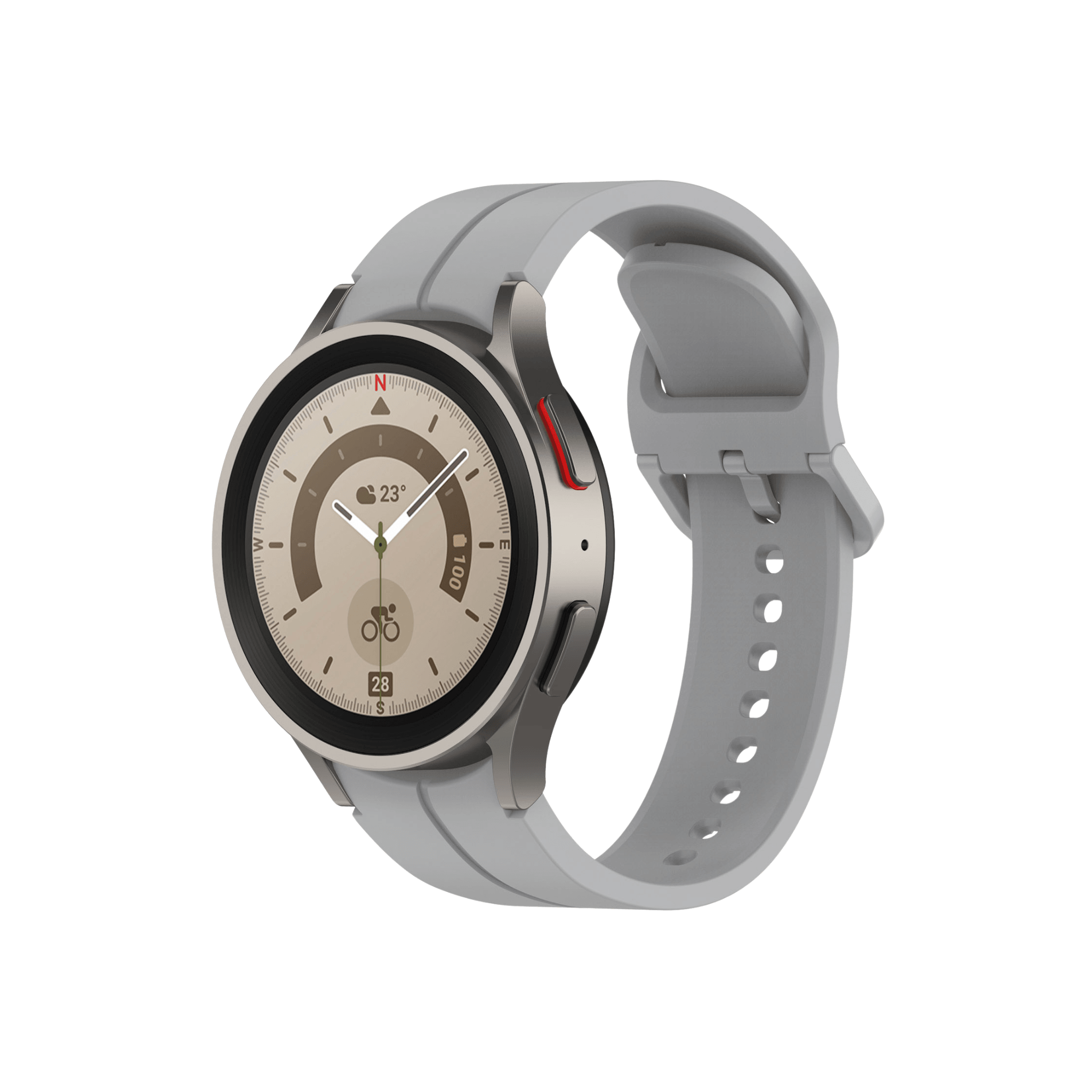 Helles Sportarmband in Silbergrau – stilvoll, modern und angenehm zu tragen.